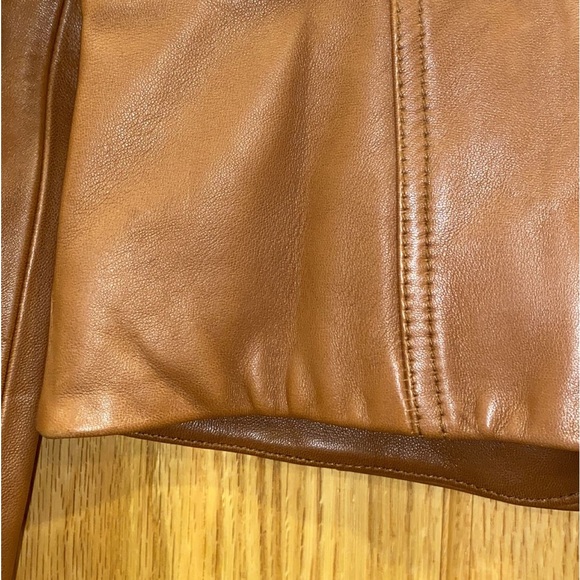 REISS Blair Leather Biker Jacket - Picture 6 of 12
